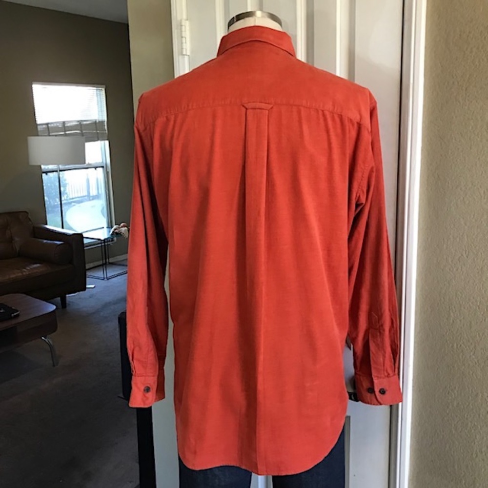 Pendleton "Wayne" Deep Orange Corduroy Button-Up … - image 7